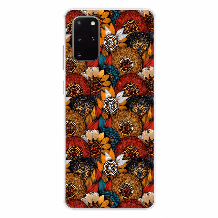 Telefoonhoesje - Kleurrijk - Aboriginal - Dot Painting - Botanisch - Patroon — 4