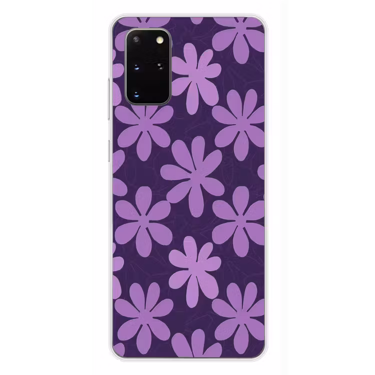 Telefoonhoesje - Paars - Botanisch - Bloemen - Retro - Patroon — 4