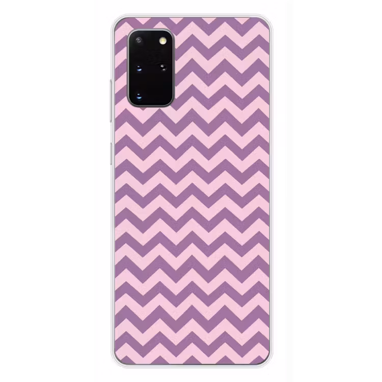 Telefoonhoesje - Paars - Roze - Geometrisch - Chevron - Zigzag - Patroon — 4