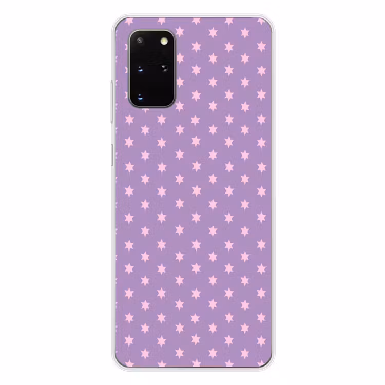 Telefoonhoesje - Paars - Roze - Sterren - Geometrisch - Patroon — 4