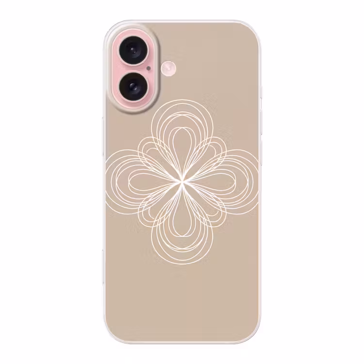 Telefoonhoesje - Patroon - Lijnen - Abstract - Minimalistisch - Beige — 1