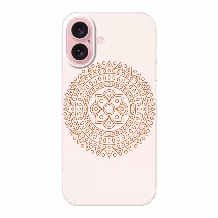 Telefoonhoesje - Mandala - Geometrisch - Abstract - Oosters - Bruin — 1
