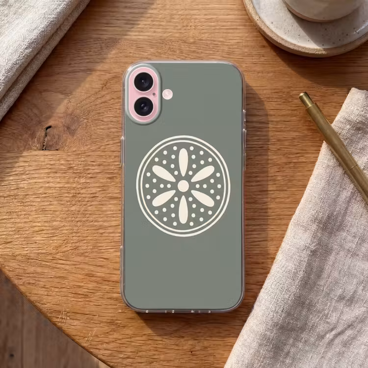Telefoonhoesje - Patroon - Cirkel - Abstract - Groen - Decoratie — 2