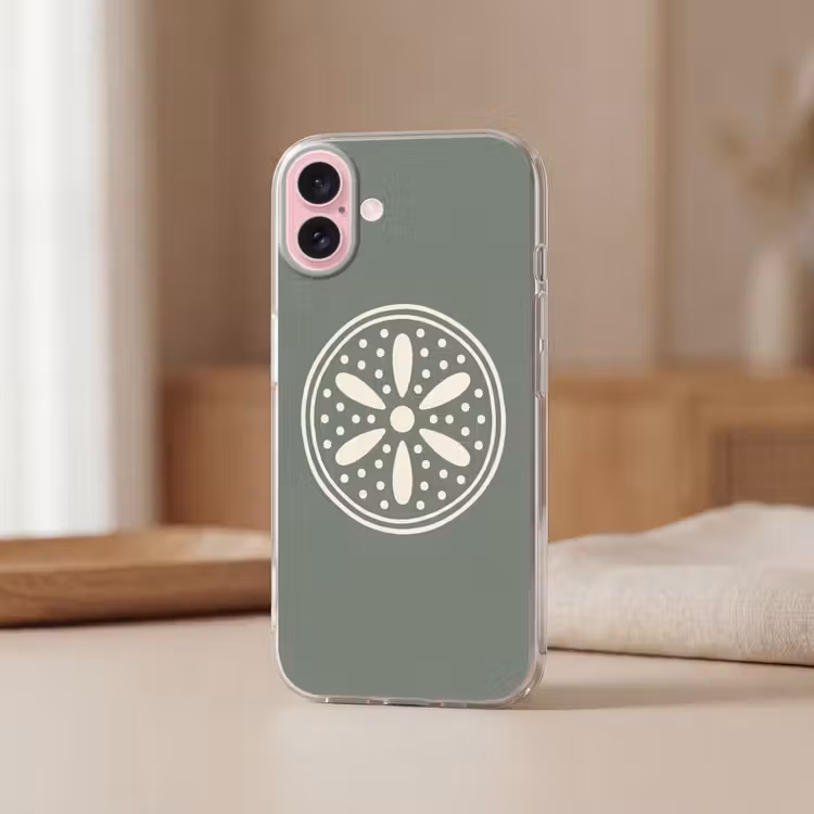 Telefoonhoesje - Patroon - Cirkel - Abstract - Groen - Decoratie — 3
