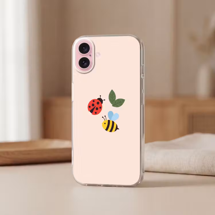 Telefoonhoesje - Insect - Blad - Natuur - Speels - Illustratie — 3