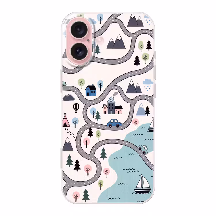Telefoonhoesje - Kaart - Stad - Kindvriendelijk — 1