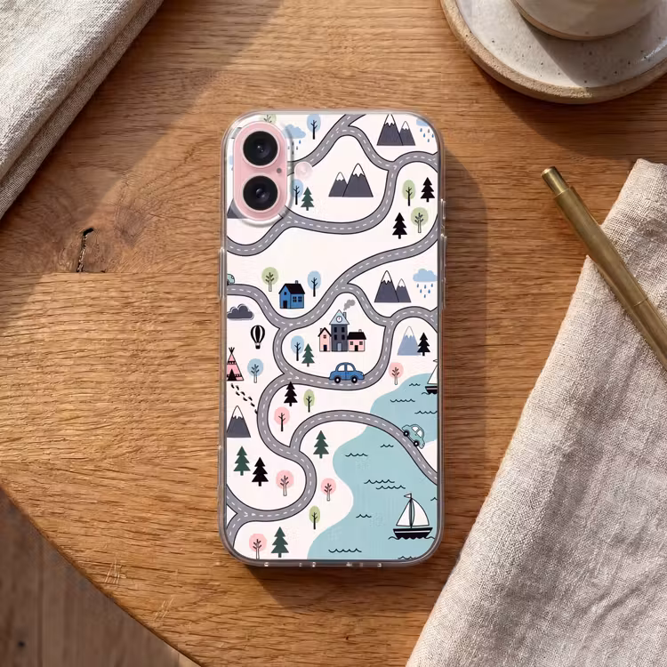 Telefoonhoesje - Kaart - Stad - Kindvriendelijk — 2