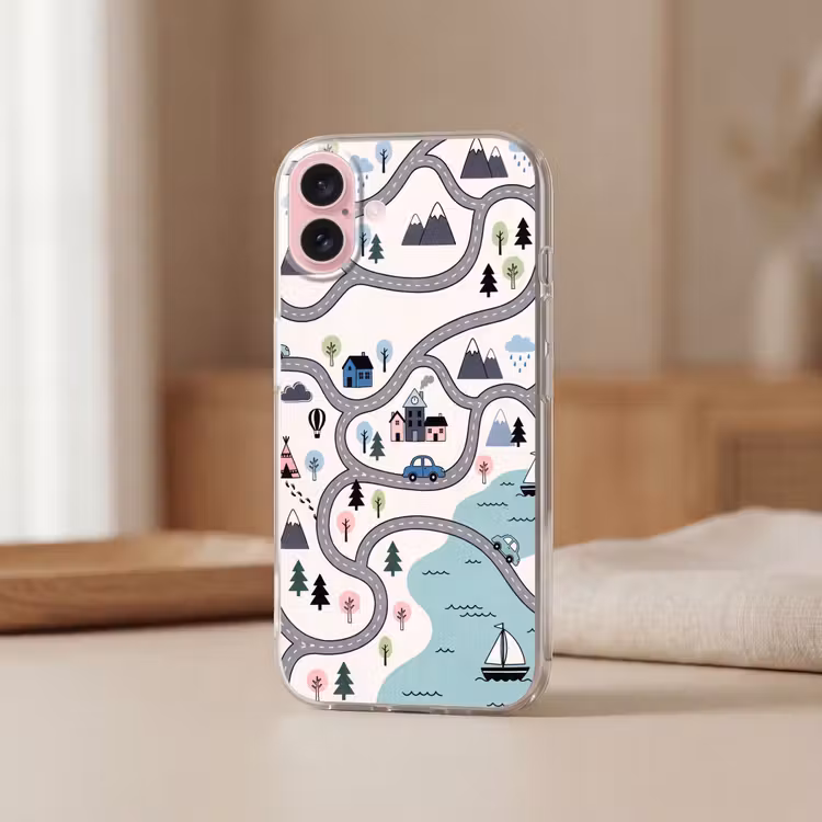 Telefoonhoesje - Kaart - Stad - Kindvriendelijk — 3