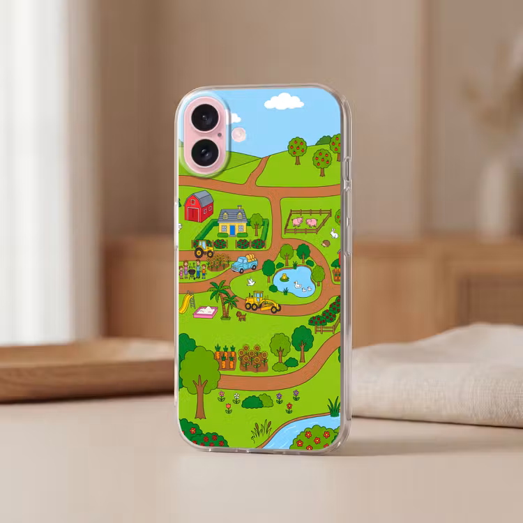 Telefoonhoesje - Platteland - Dieren - Cartoon — 3