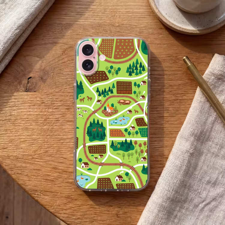 Telefoonhoesje - Platteland - Dieren - Illustratie — 2