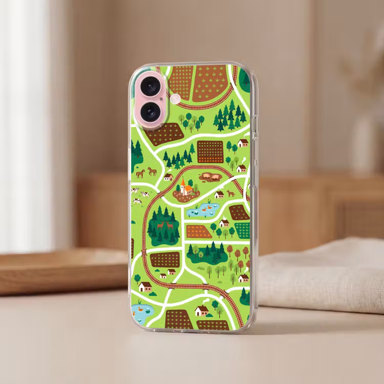 Telefoonhoesje - Platteland - Dieren - Illustratie — 3