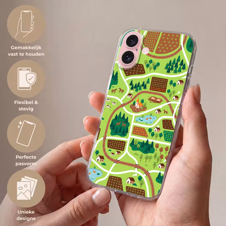 Telefoonhoesje - Platteland - Dieren - Illustratie — 4