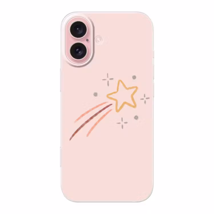 Telefoonhoesje - Ster - Vallend - Illustratie - Pastel — 1