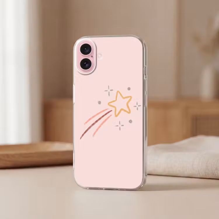 Telefoonhoesje - Ster - Vallend - Illustratie - Pastel — 3