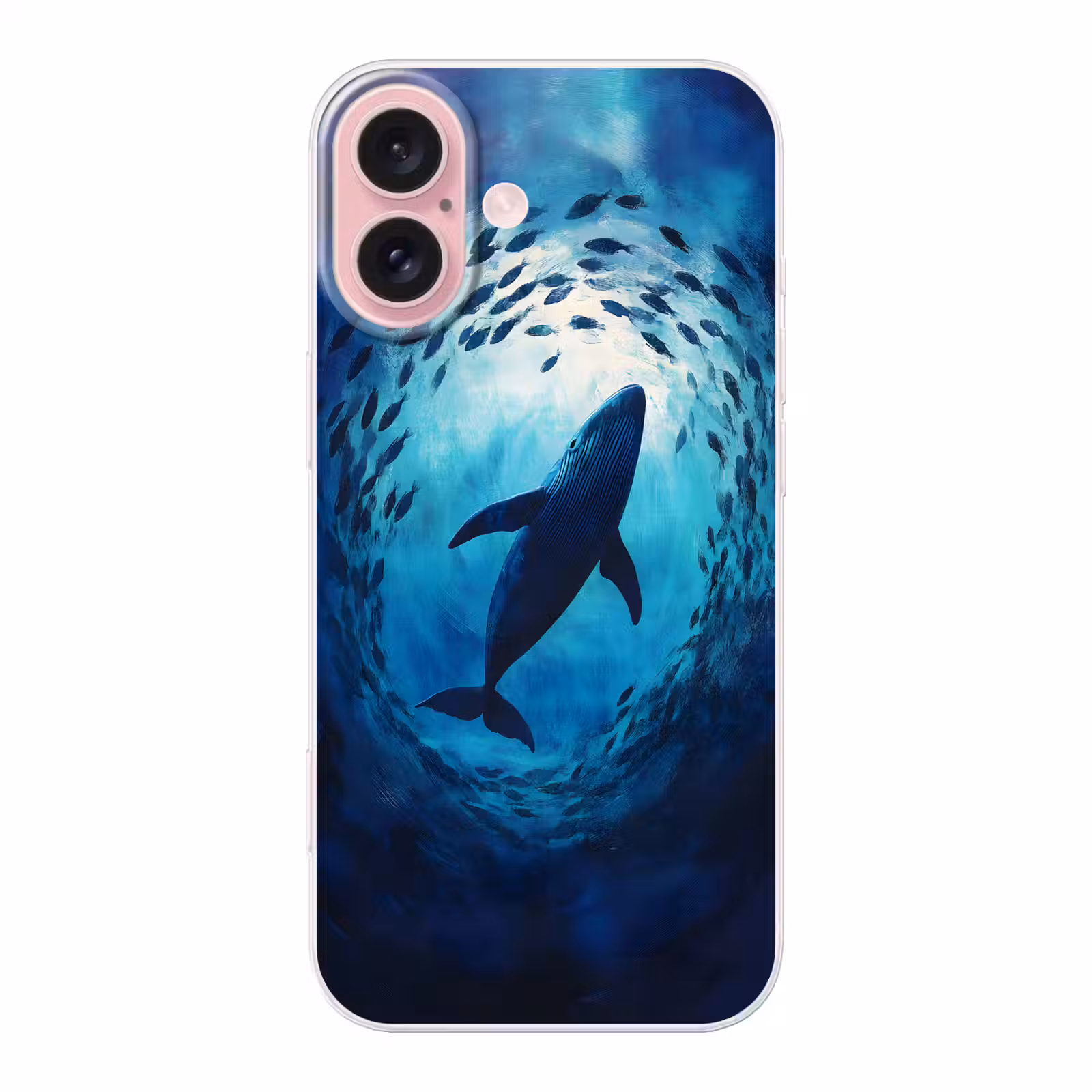Telefoonhoesje - Walvis - Vissen - Donkerblauw — 1
