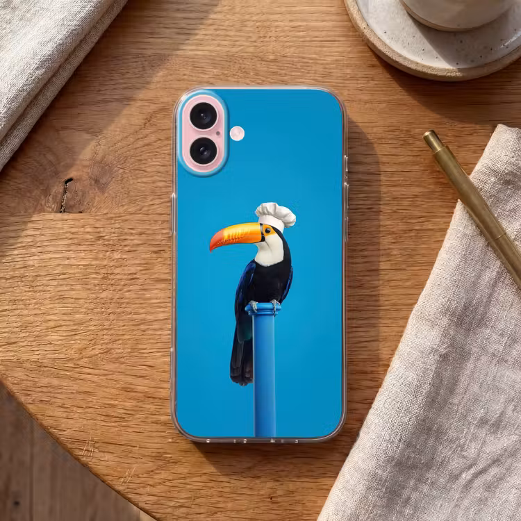 Telefoonhoesje - Tucan - Sokkel - Vogel - Koksmuts — 2