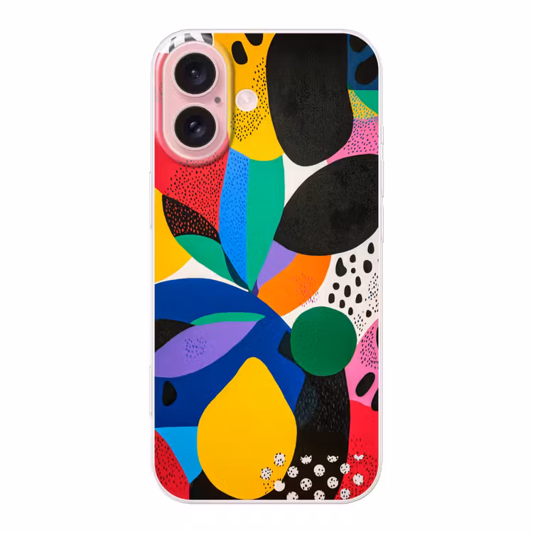 Telefoonhoesje - Vormen - Stippen - Kleurrijk — 1