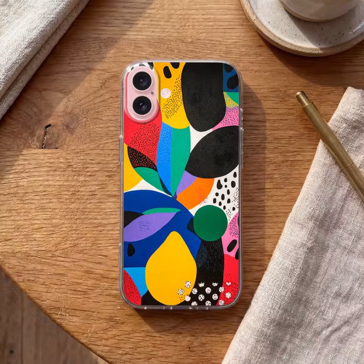 Telefoonhoesje - Vormen - Stippen - Kleurrijk — 2