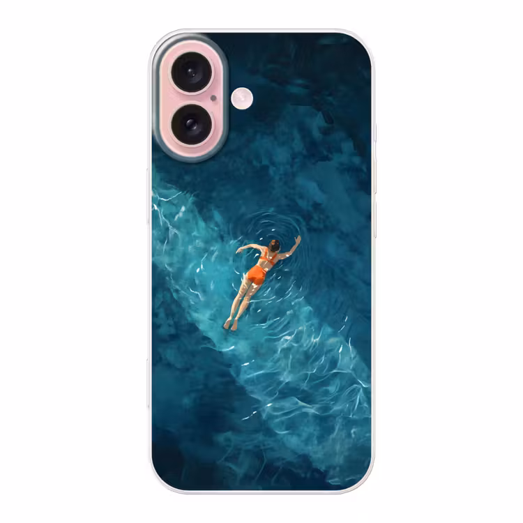 Telefoonhoesje - Vrouw - Water - Bikini - Oranje — 1
