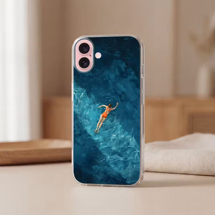Telefoonhoesje - Vrouw - Water - Bikini - Oranje — 3