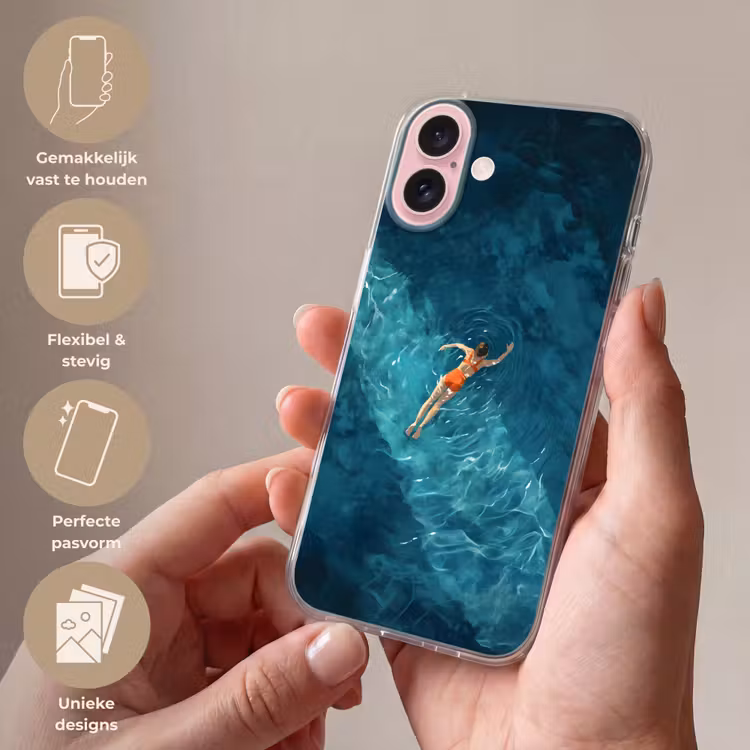 Telefoonhoesje - Vrouw - Water - Bikini - Oranje — 4