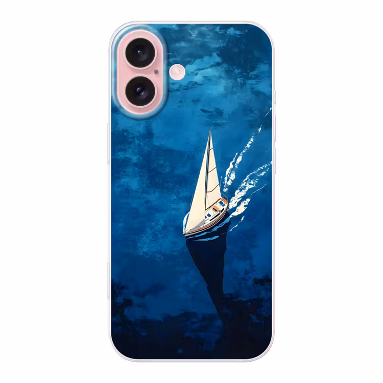 Telefoonhoesje - Zeilboot - Water - Abstract - Schaduw — 1