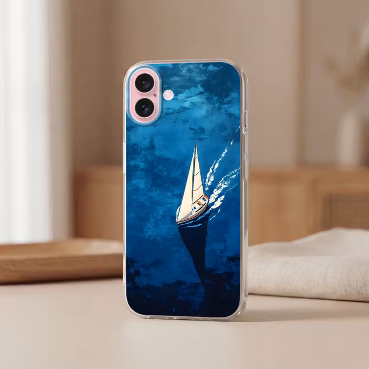 Telefoonhoesje - Zeilboot - Water - Abstract - Schaduw — 3