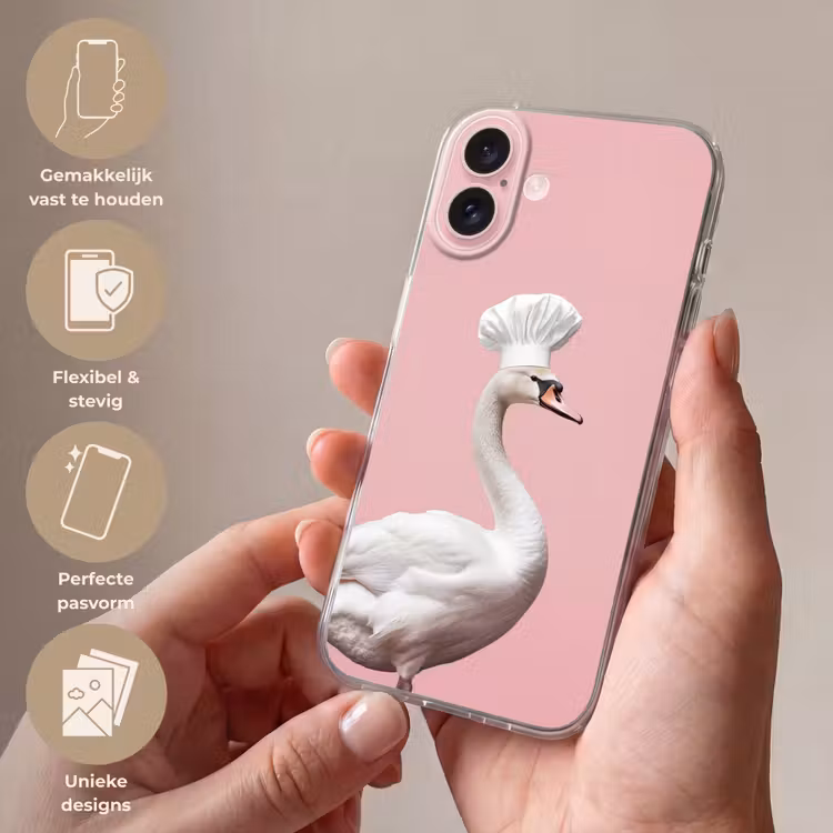 Telefoonhoesje - Zwaan - Koksmuts - Mooi - Klassiek — 4