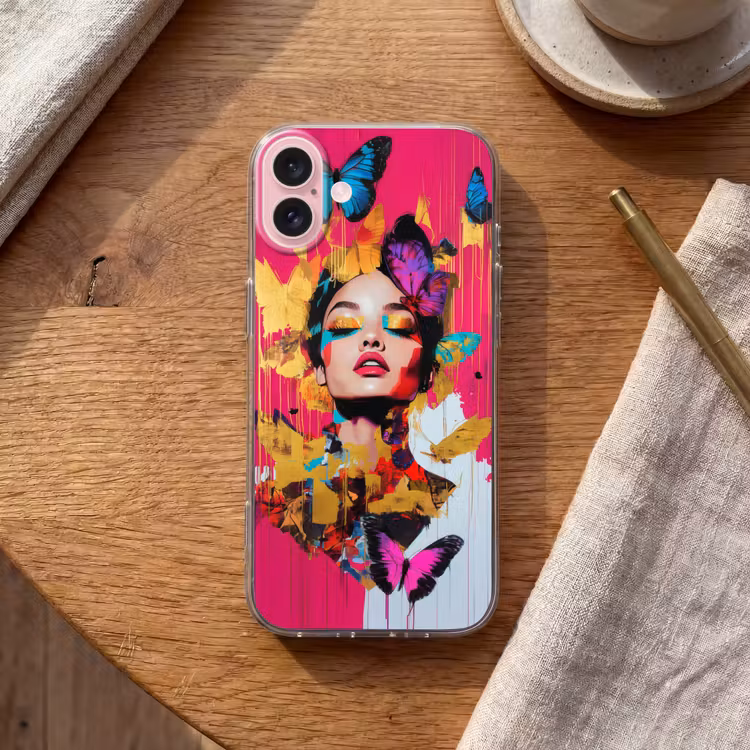 Telefoonhoesje - Vrouw - Abstract - Kleurrijk — 2
