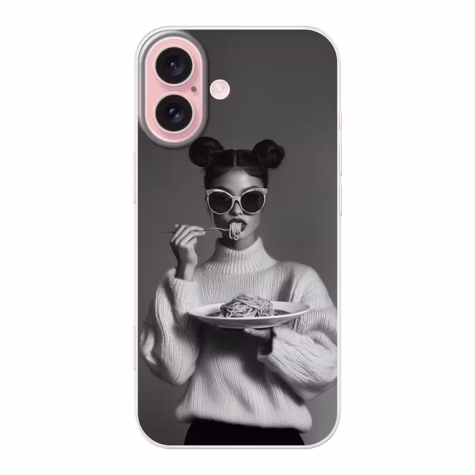 Telefoonhoesje - Vrouw - Pasta - Zonnebril — 1