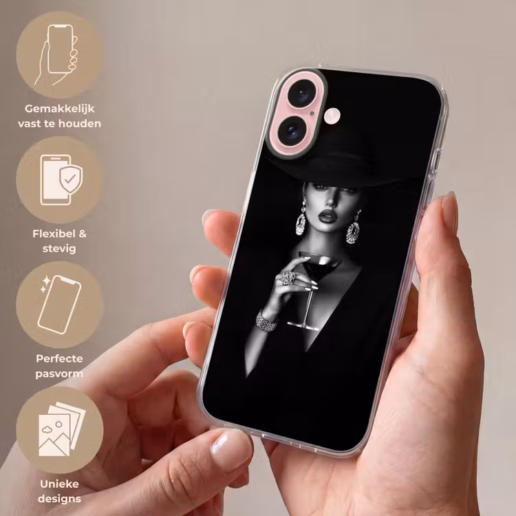 Telefoonhoesje - Vrouw - Cocktail - Chic — 4