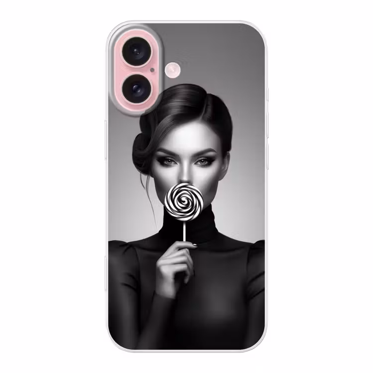 Telefoonhoesje - Vrouw - Lolly - Zwart — 1