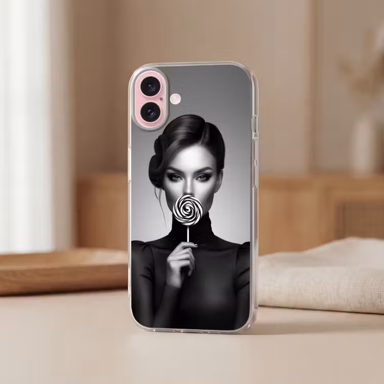 Telefoonhoesje - Vrouw - Lolly - Zwart — 3