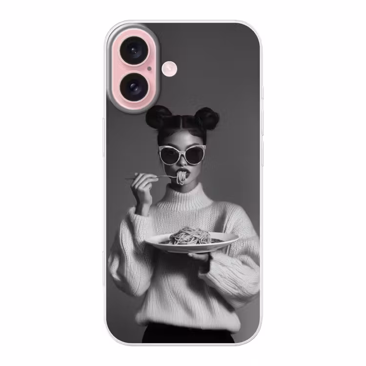 Telefoonhoesje - Vrouw - Pasta - Zonnebril — 1