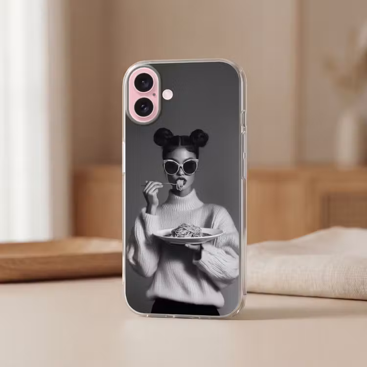 Telefoonhoesje - Vrouw - Pasta - Zonnebril — 3