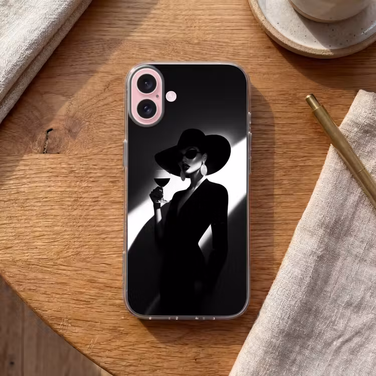 Telefoonhoesje - Vrouw - Wijn - Chic — 2