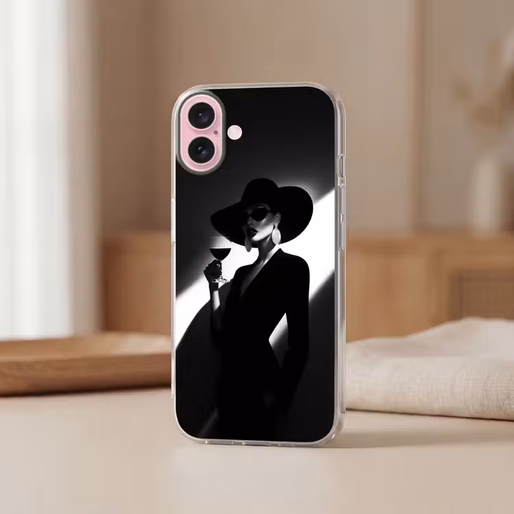 Telefoonhoesje - Vrouw - Wijn - Chic — 3
