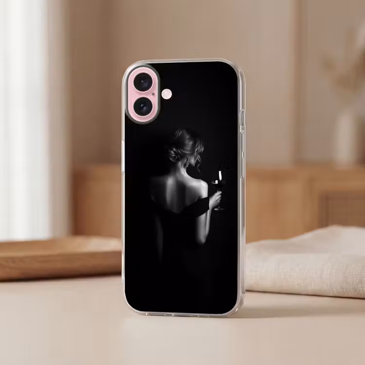 Telefoonhoesje - Vrouw - Wijn - Jurk — 3