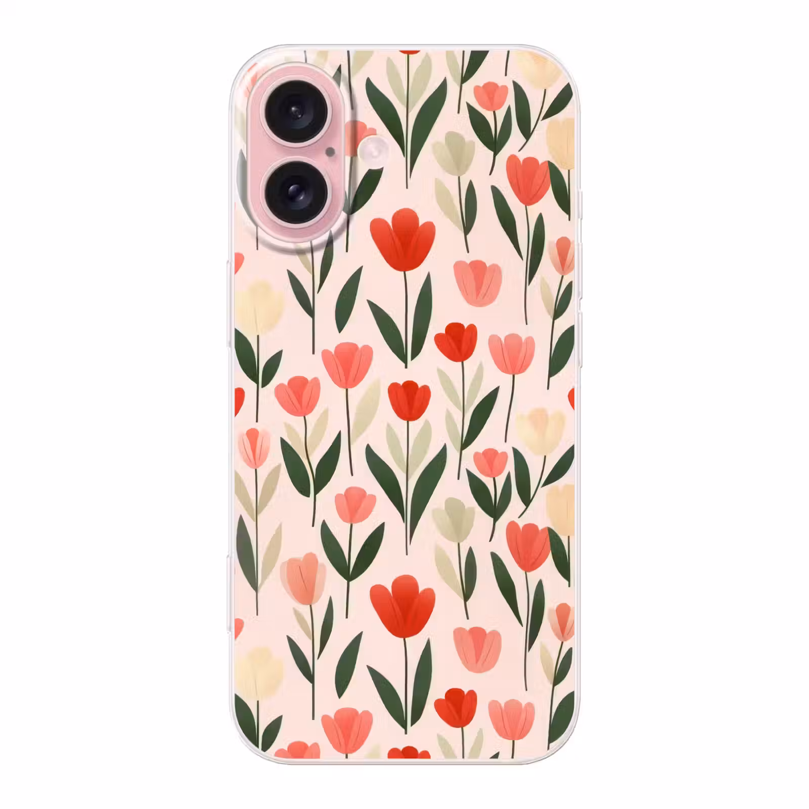 Telefoonhoesje - Tulpen - Modern - Roze — 1
