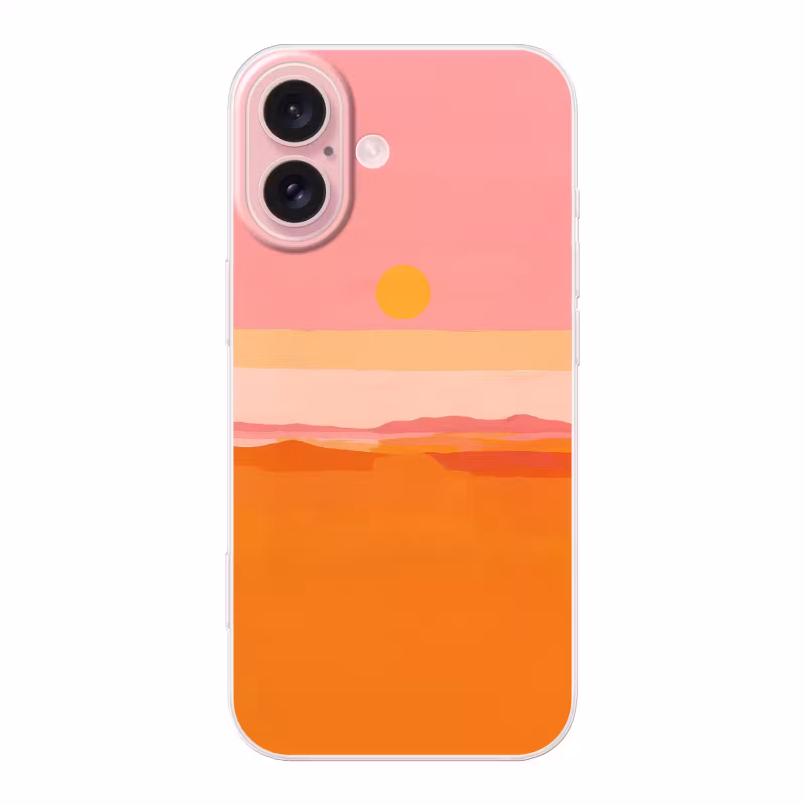 Telefoonhoesje - Zon - Abstract - Landschap - Oranje — 1