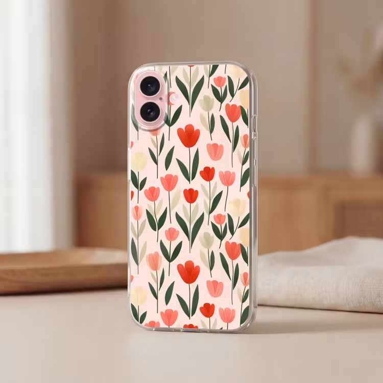 Telefoonhoesje - Tulpen - Modern - Roze — 3