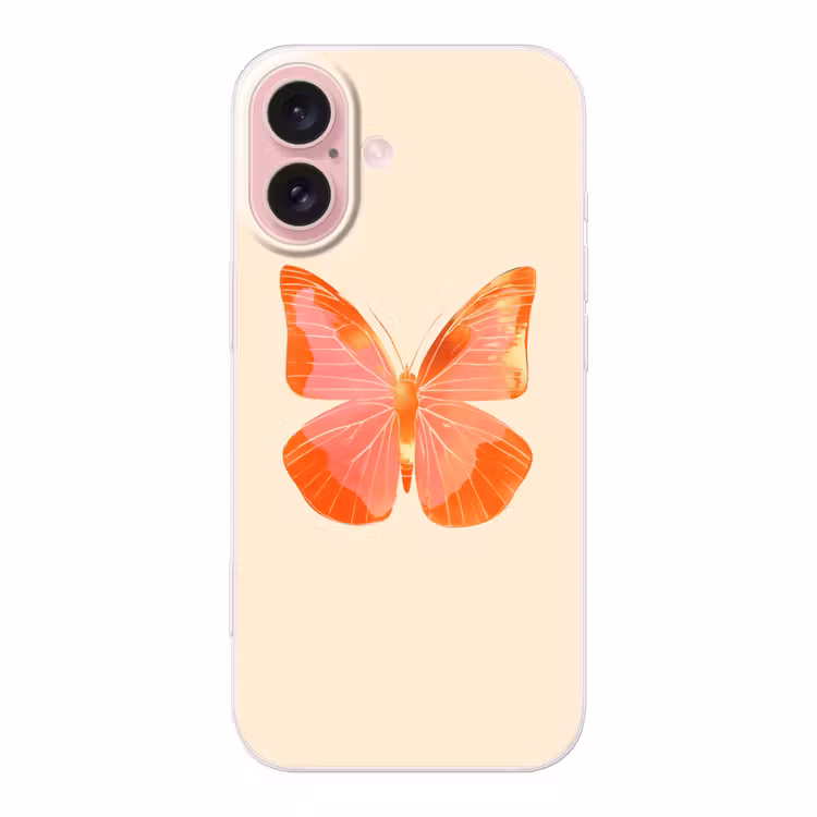 Telefoonhoesje - Vlinder - Minimalistisch - Roze — 1