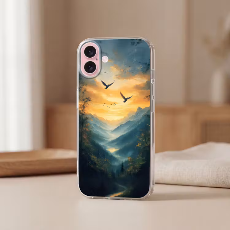Telefoonhoesje - Vogels - Zon - Bomen - Groen — 3