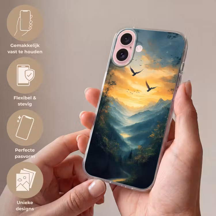 Telefoonhoesje - Vogels - Zon - Bomen - Groen — 4