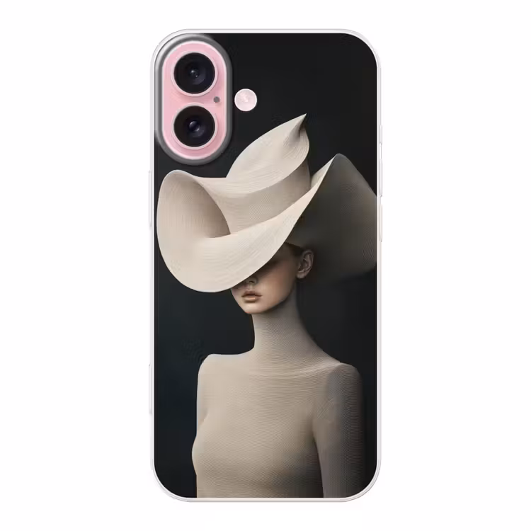 Telefoonhoesje - Vrouw - Golvende - Hoed — 1