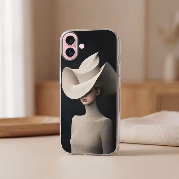 Telefoonhoesje - Vrouw - Golvende - Hoed — 3