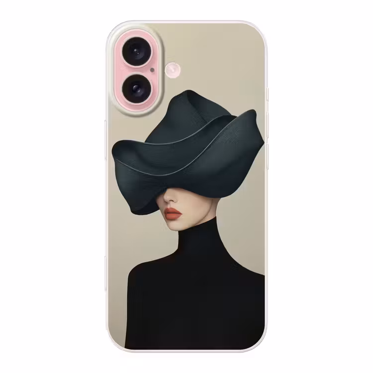 Telefoonhoesje - Vrouw - Groen - Hoed — 1