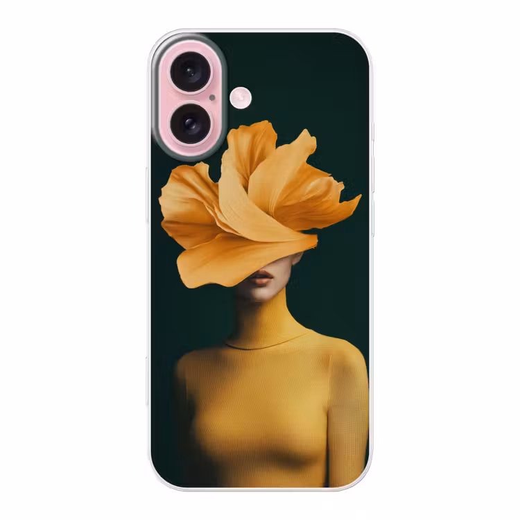 Telefoonhoesje - Vrouw - Hoed - Geel — 1