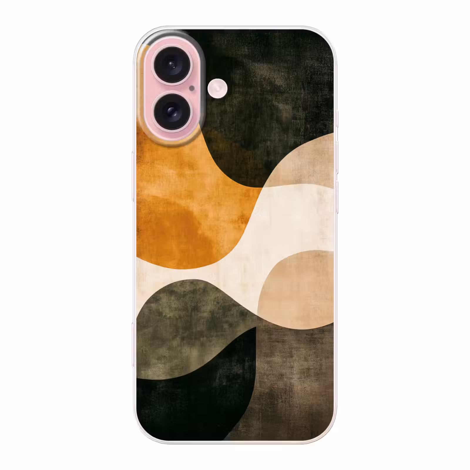 Telefoonhoesje - Vormen - Okergeel - Abstract — 1