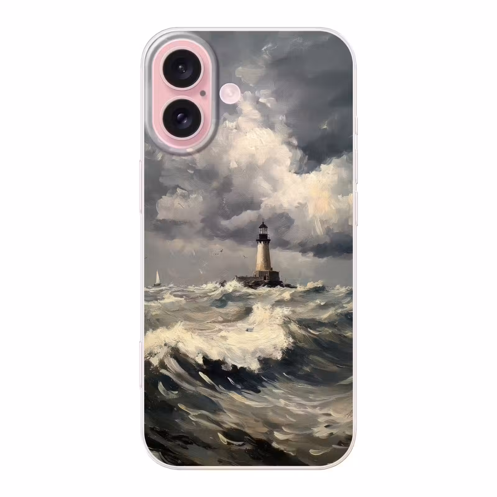 Telefoonhoesje - Vuurtoren - Golven - Storm — 1